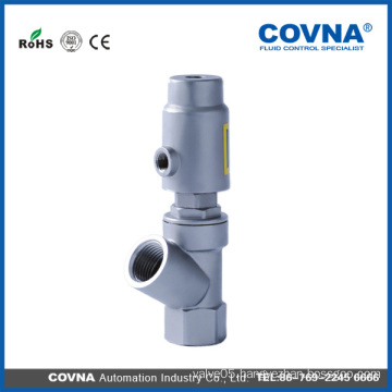 Y type stainless steel SS304 pneumatic angle seat valve